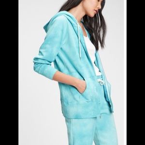 🆕NWT Gap turquoise tie dye sweat jacket.